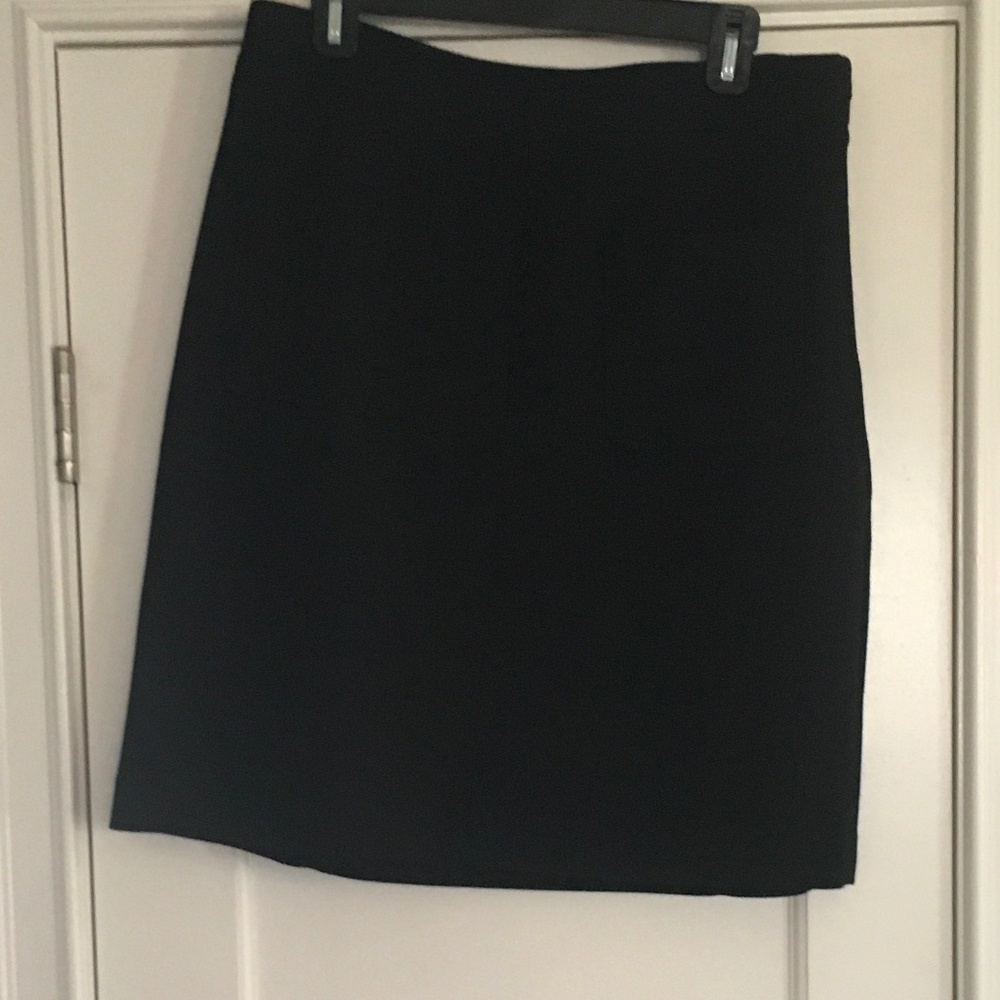 Black A line mini skirt